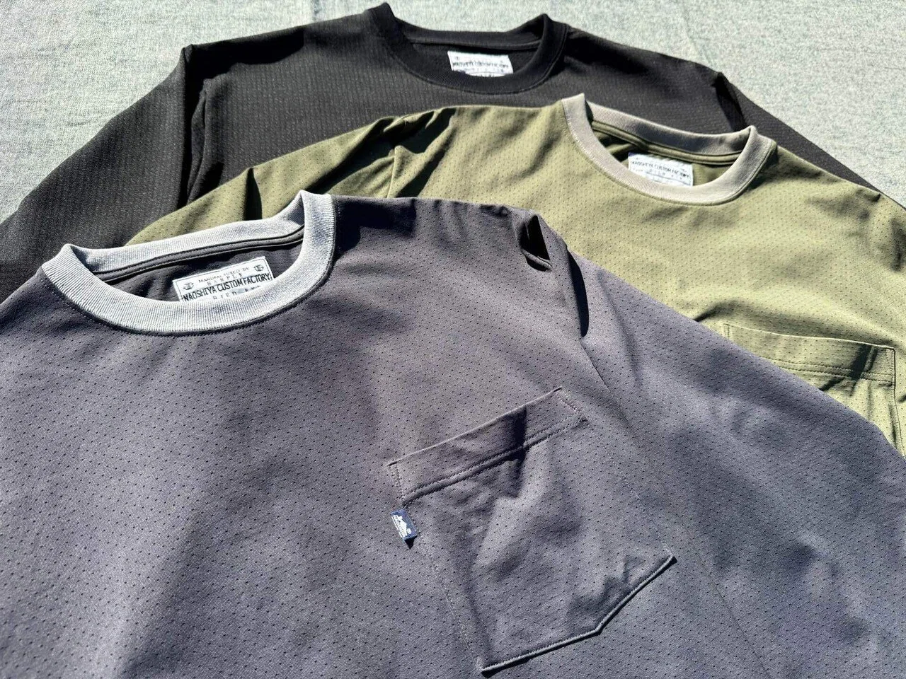 NAOSHIYA CUSTOM FACTORY BIRD EYE カットソー