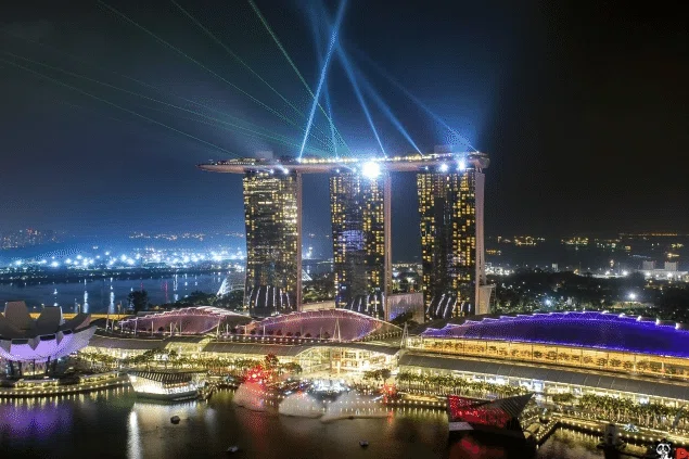 シンガポールの夜景