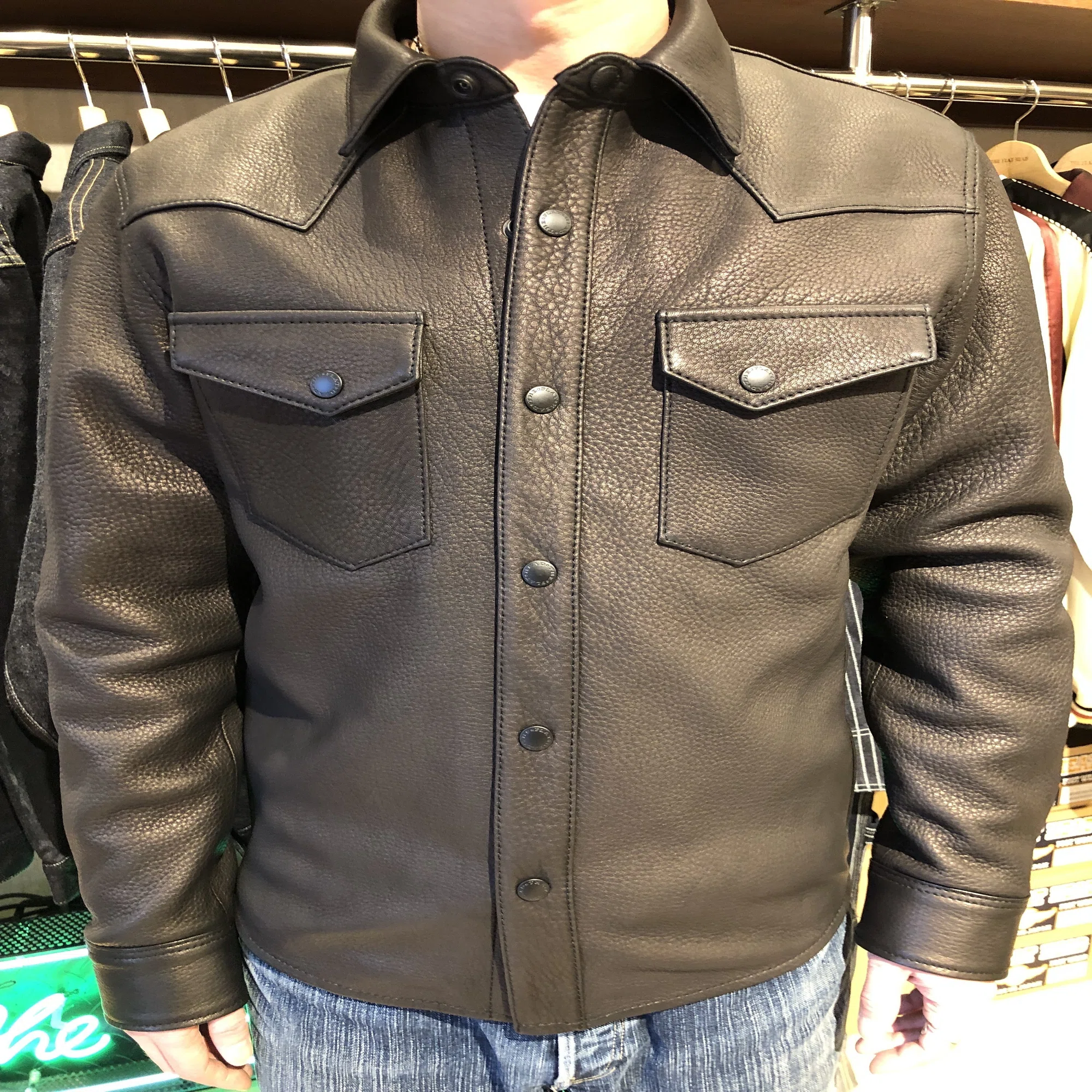 FLAT HEAD 神宮前店】～神宮前店限定ディアスキンシャツ～｜THE FLAT HEAD