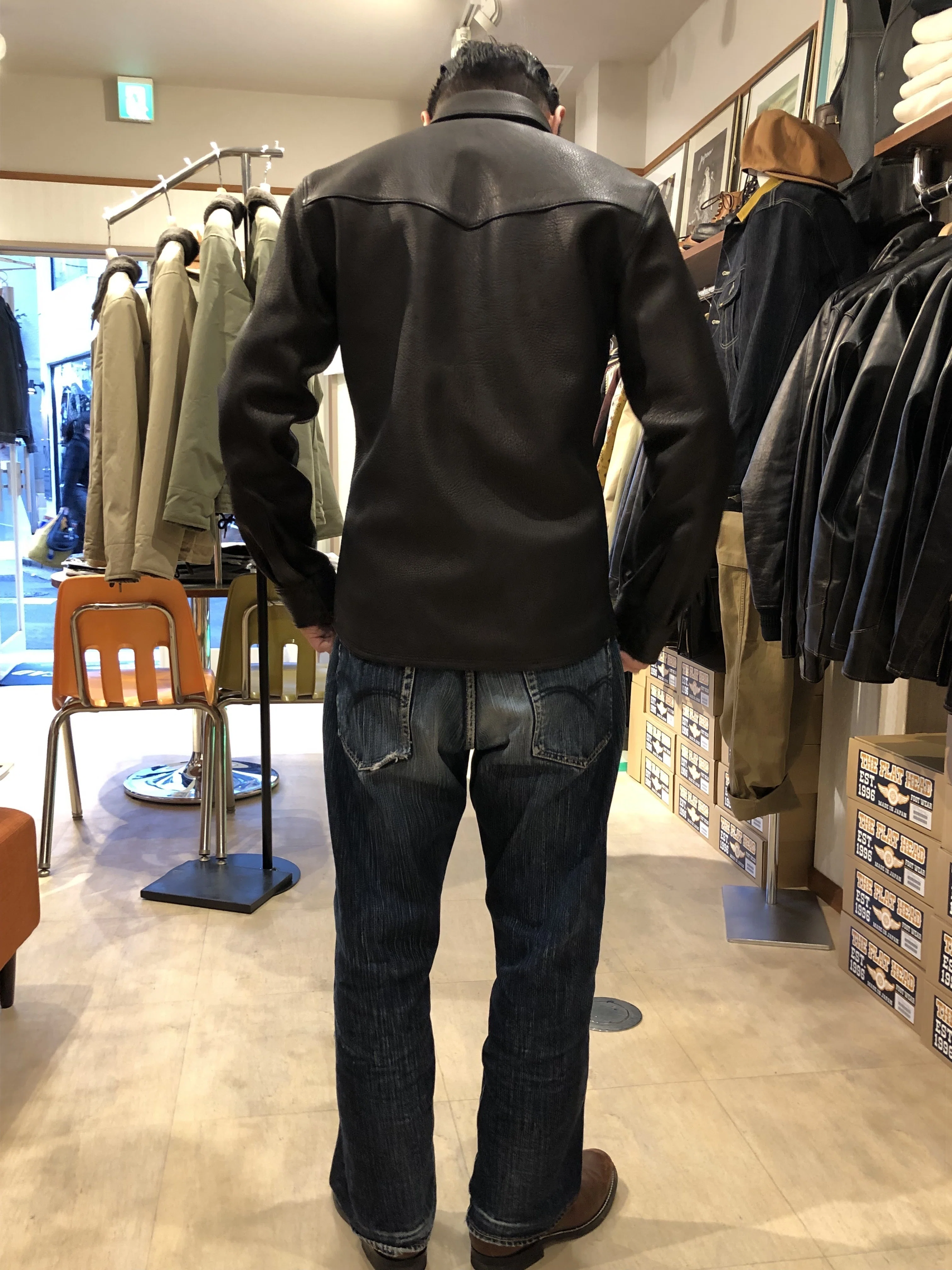 FLAT HEAD 神宮前店】～神宮前店限定ディアスキンシャツ～｜THE FLAT HEAD