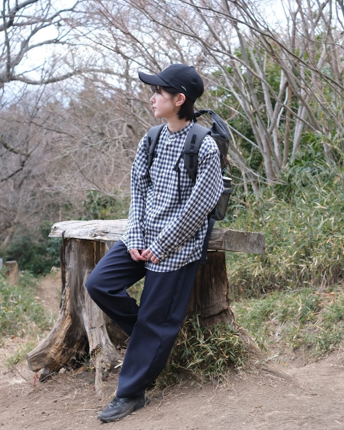 ハイスペック山シャツ〈Tech Merino Shirt〉スタイリング｜BLACK