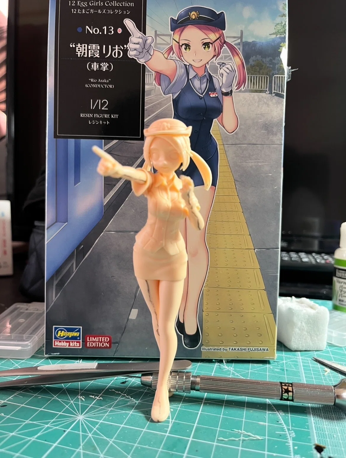 制作記録】はじめてのガレージキット ﾊｾｶﾞﾜ製 たまごｶﾞｰﾙｽﾞｺﾚｸｼｮﾝｼﾘｰｽﾞ