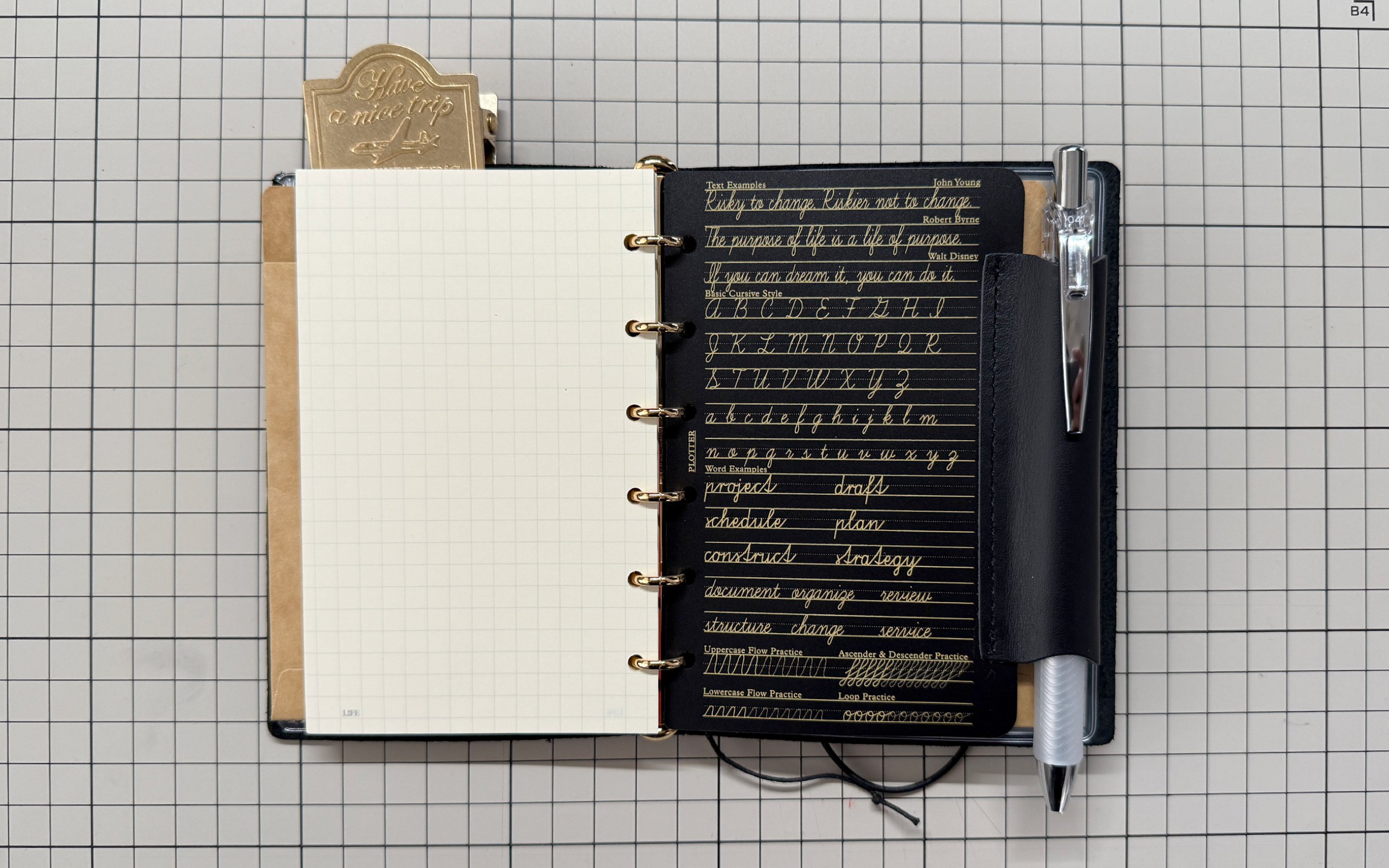 トラベラーズノートパスポートサイズ（TNP）をミニ6のシステム手帳化