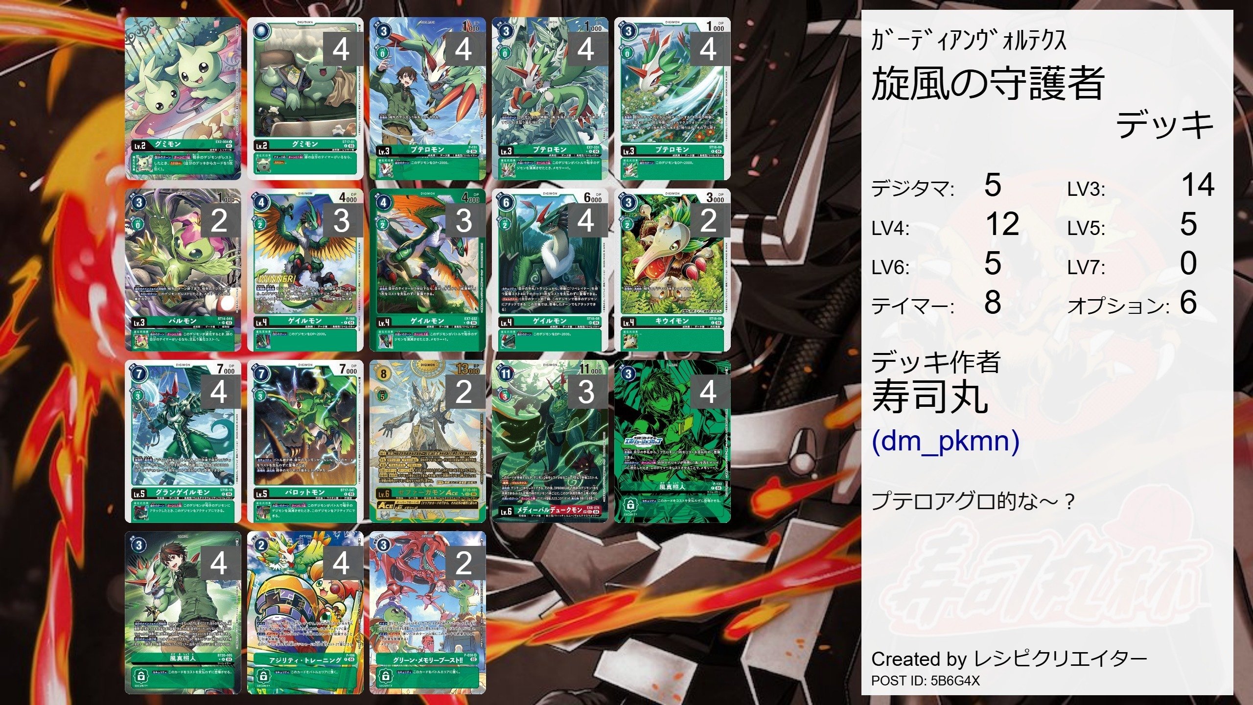 デジカ】旋風の守護者 ゼファーガモン!! (ver.2.0)｜寿司丸01