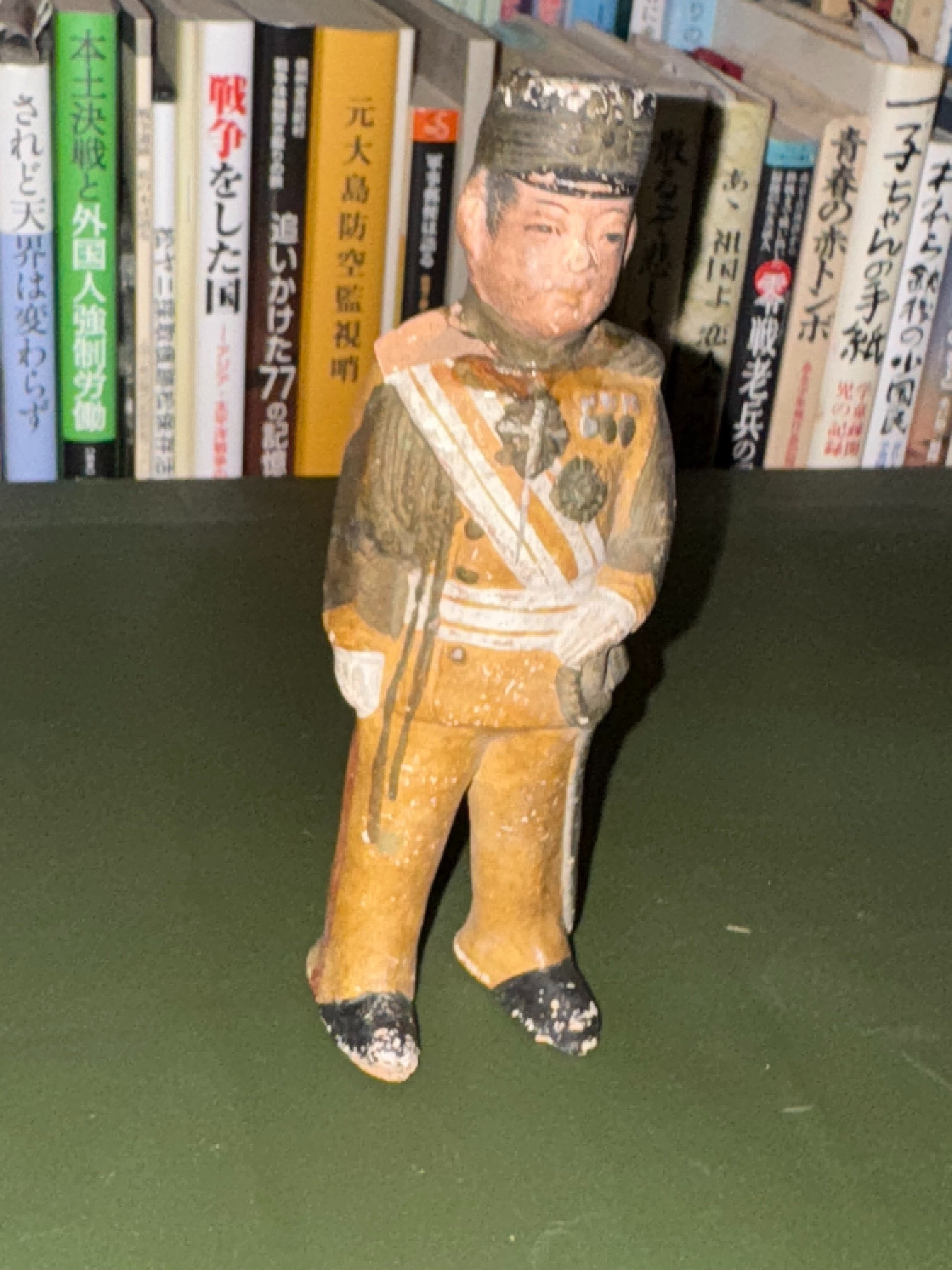 【兵隊さんの土人形（昭和初期・約100年前）】 兵隊さんの土人形（昭和初期・約100年前）】 Yahoo!オークション