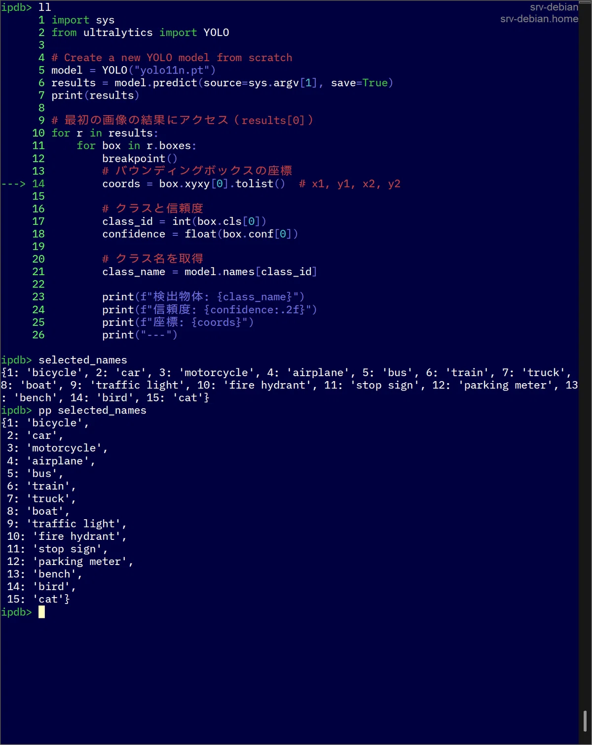 Python開発者必見 : pdbの上位互換ipdb｜R-Y-O