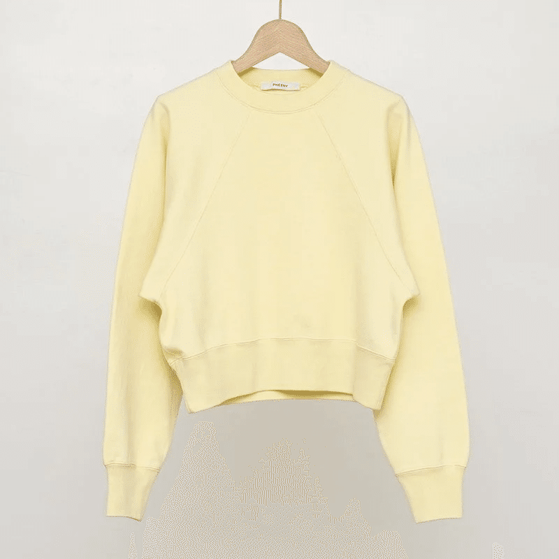 春色カラースウェット【PHEENY】60s vintage fleece raglan P/O