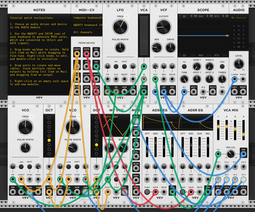 モジュラーシンセサイザー（VCV RACK）は怖くない！！！！！｜gorozin
