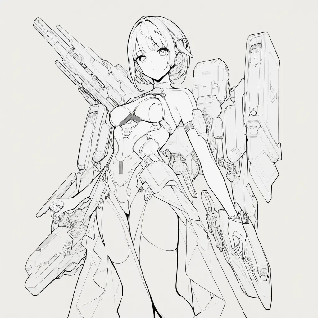 ComfyUI Anim4gine Line ArtからControlNet Cannyで色塗り｜Yuki