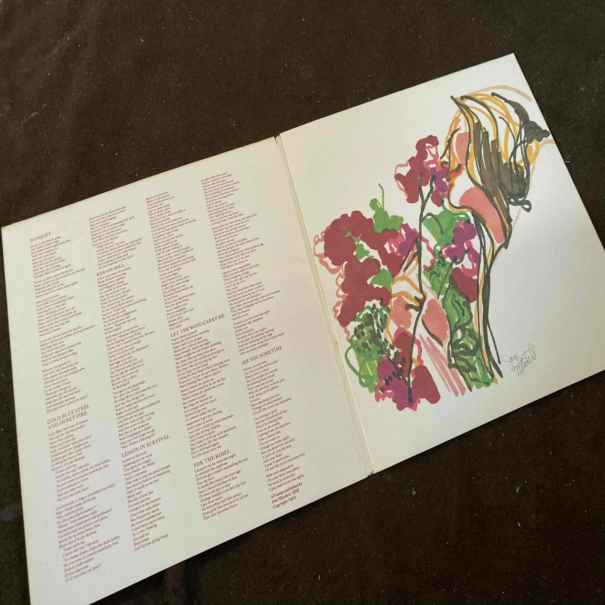 Joni Mitchell [ For The Roses ] Asylum SD-5057｜naruru