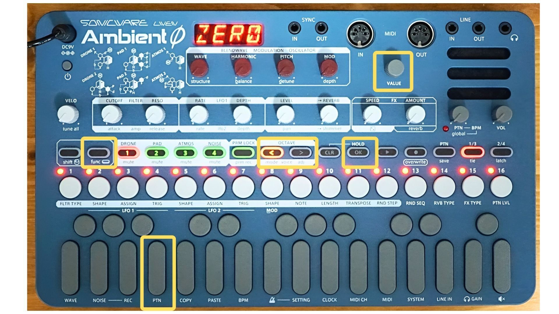 鍵盤楽器 Liven Ambient zero Sonicware SONICWARE LIVEN Ambient (zero) 純正アダプター付属 サウンド