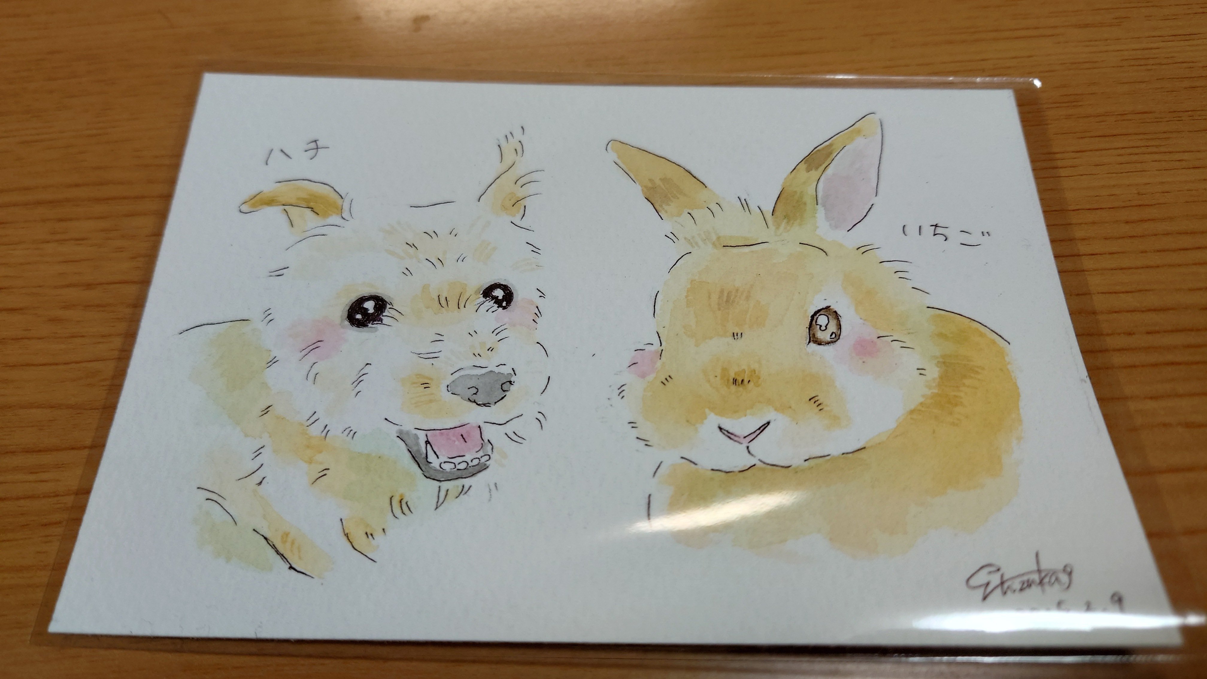 目の前でイラストを描いて頂ける、しず華さんコラボカフェ！＆うさぎ