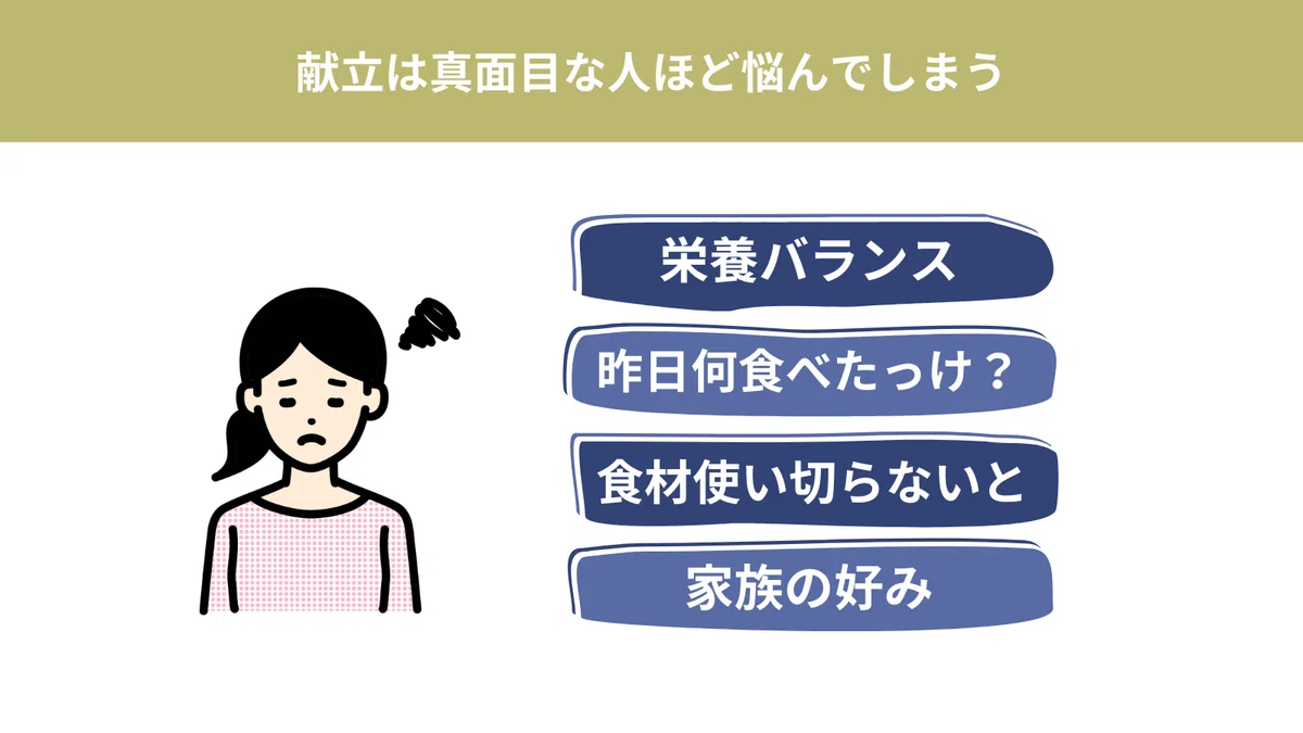 【めんどくさい】夕飯の献立を考えられない理由と解決策3選|watanabe