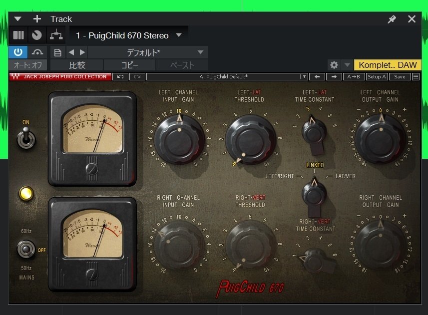 プラグイン攻略 WAVES Puigchild670｜Lateral Lab.