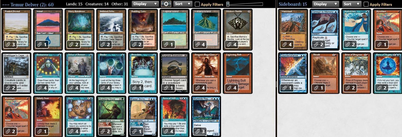 種類豊富な品揃え Temur Delver Sideboarding Guide(FDN)｜_INF_ マジック：ザ・ギャザリング