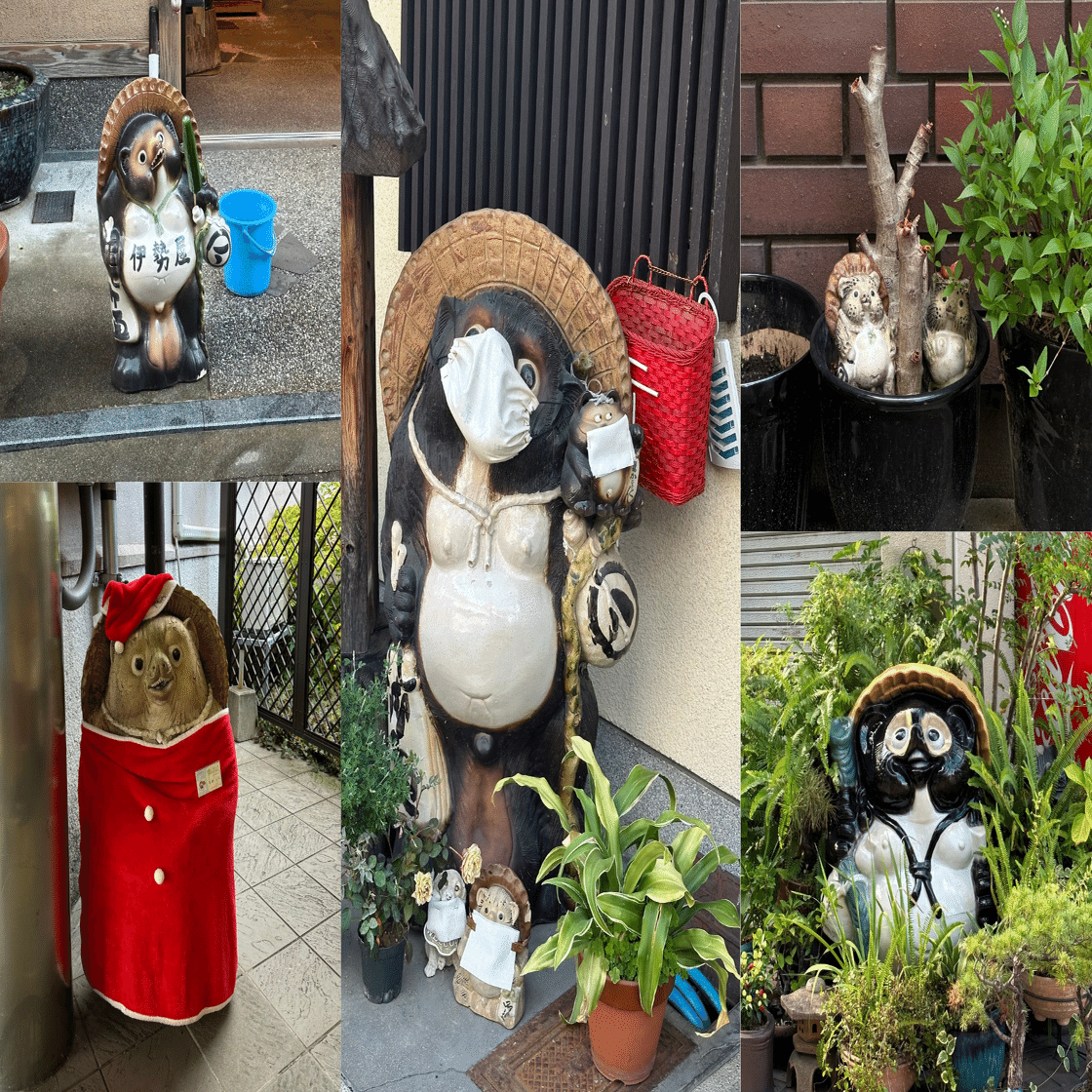 旅の途中で見つけてみて。関西に根付く信楽焼のたぬきたち｜Yuka Shogaki