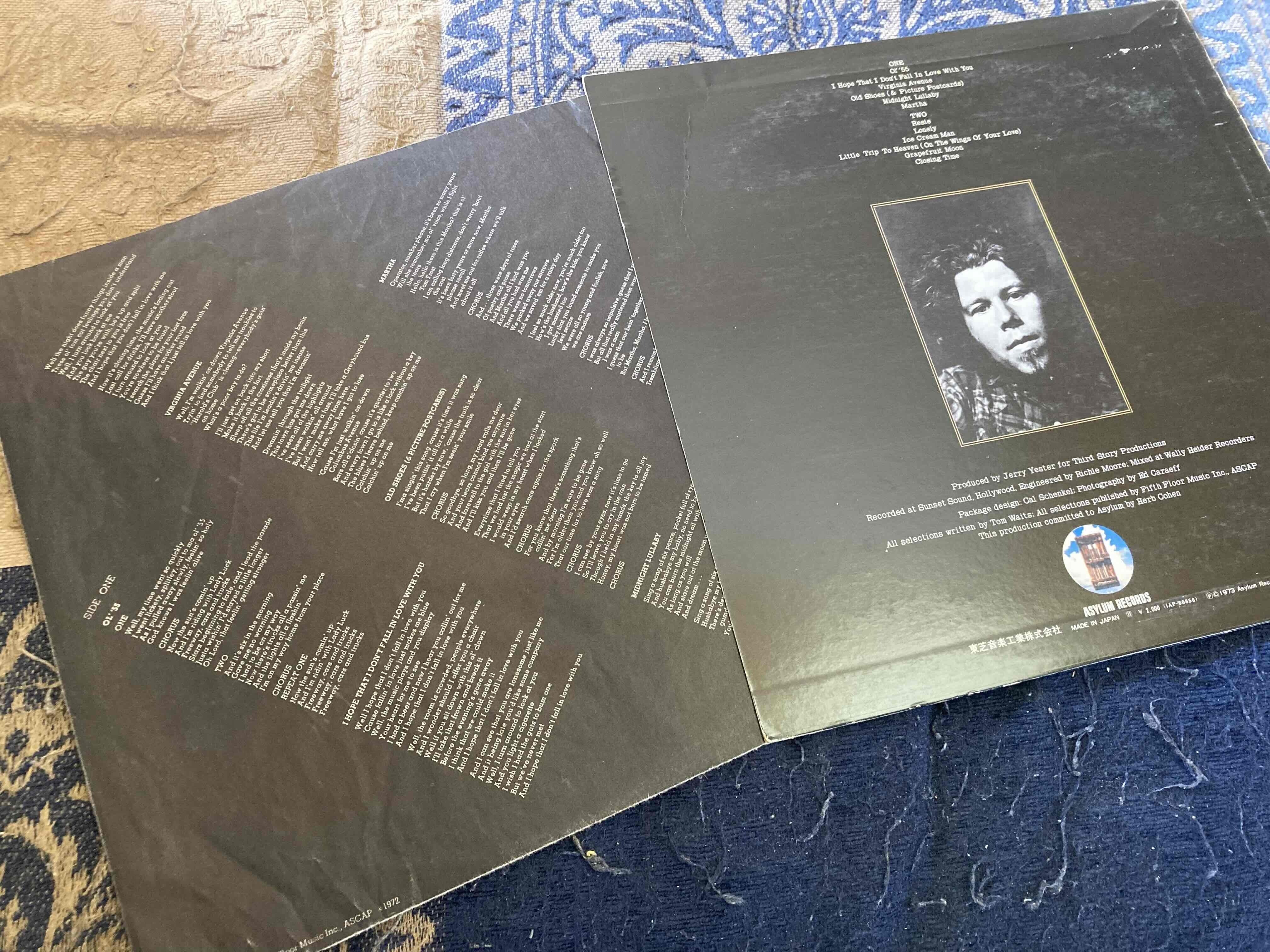 Tom Waits [ Closing Time ] 東芝音工 IAP-80856｜naruru's Record