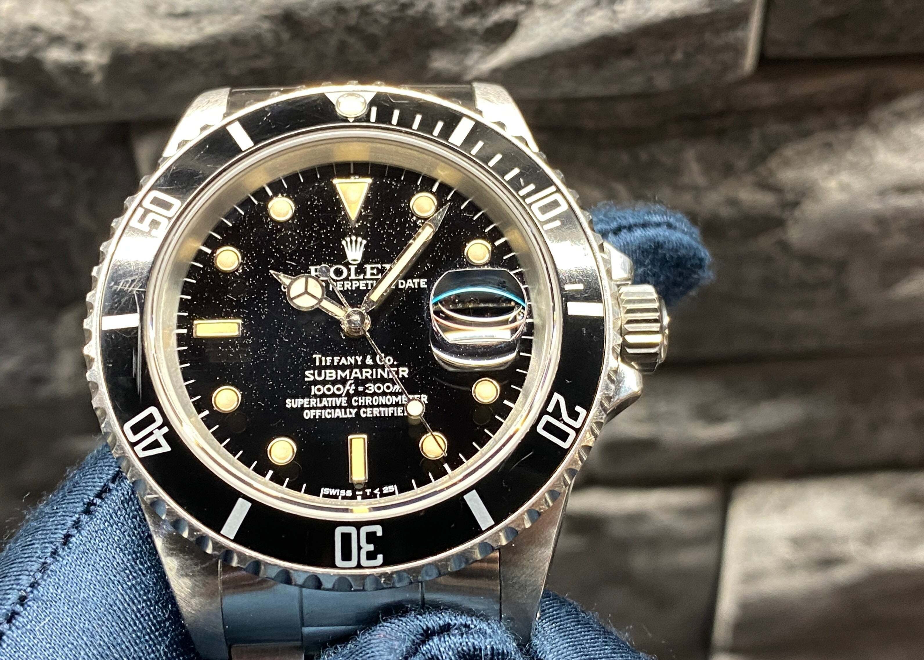 エイジングダイヤル パティーナ ティファニー ロレックス サブマリー
