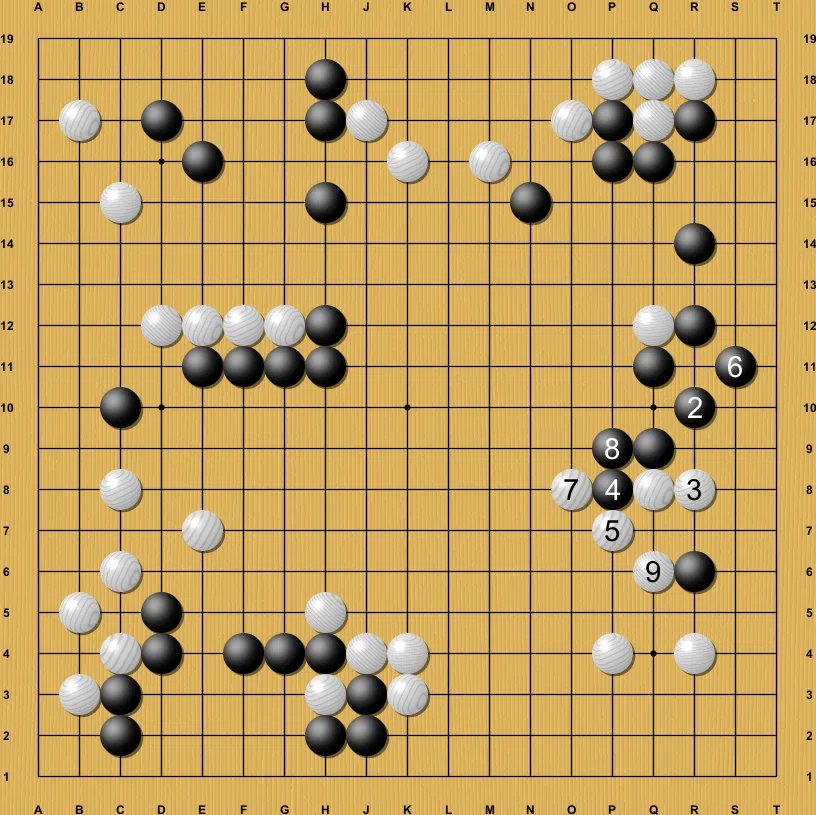 切り違いの強襲かわすサバキ【囲碁AI・絶芸に学ぶ次の一手054】｜okao囲碁戦術図鑑