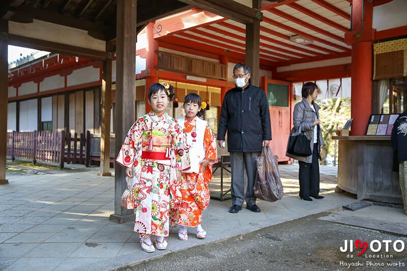 手向山八幡宮で七五三出張撮影