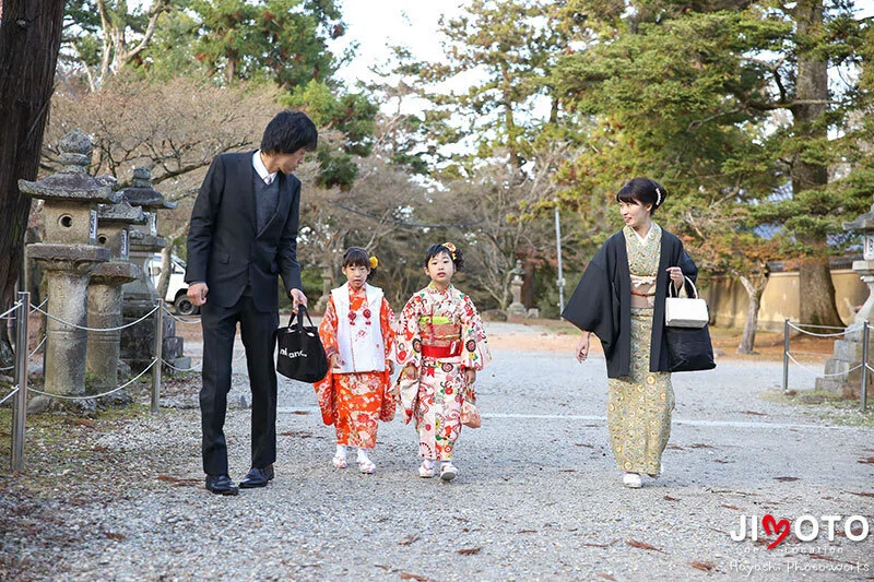 手向山八幡宮で七五三出張撮影