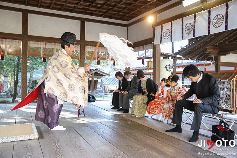 手向山八幡宮で七五三出張撮影