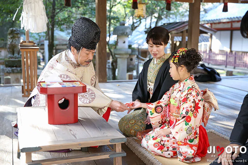 手向山八幡宮で七五三出張撮影