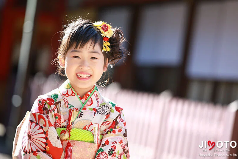 手向山八幡宮で七五三出張撮影