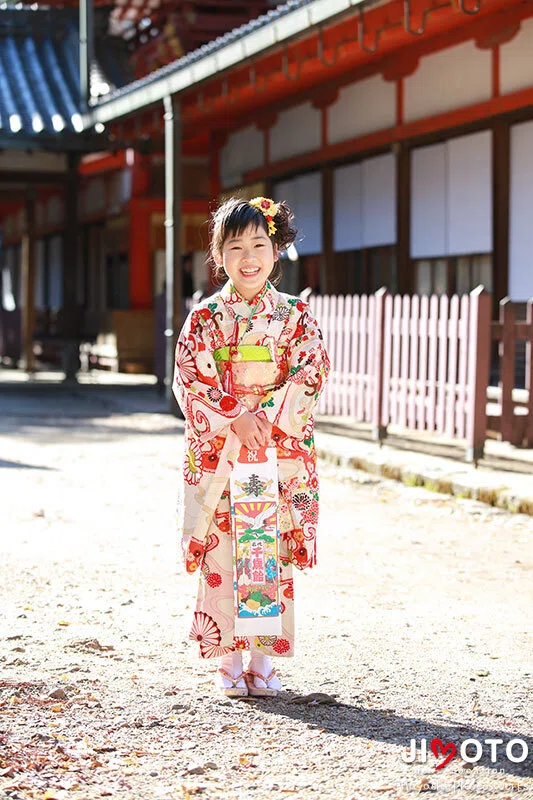 手向山八幡宮で七五三出張撮影