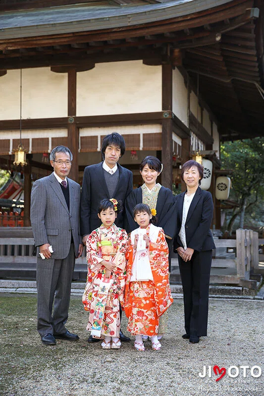 手向山八幡宮で七五三出張撮影