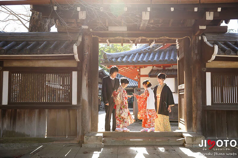 手向山八幡宮で七五三出張撮影