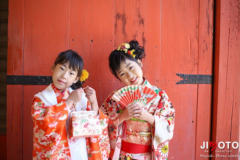 手向山八幡宮で七五三出張撮影