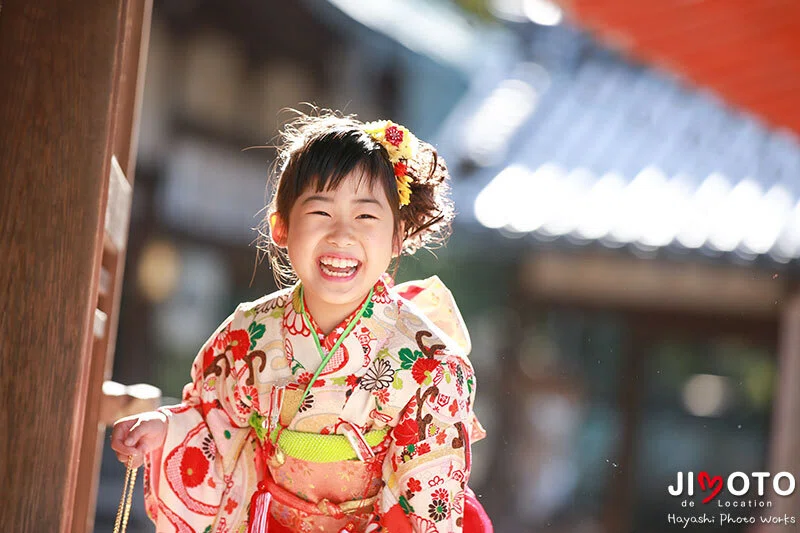 手向山八幡宮で七五三出張撮影