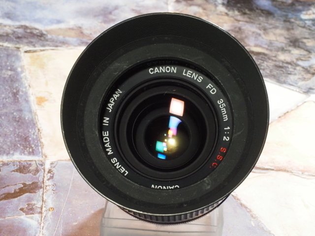 CANON LENS FD 35mm 1:2 S.S.C. レンズ　キヤノン Canon FD 35mm F2 S.S.C. 凹みレンズ Oマーク キヤノン (53077