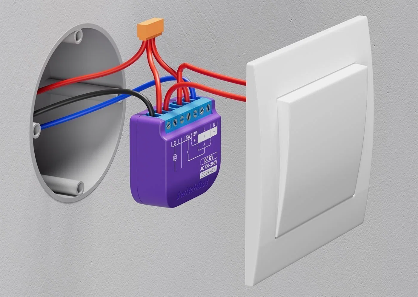 補】SwitchBot Relay Switch 1（Power Measurement 機能なし・DC12Vで 