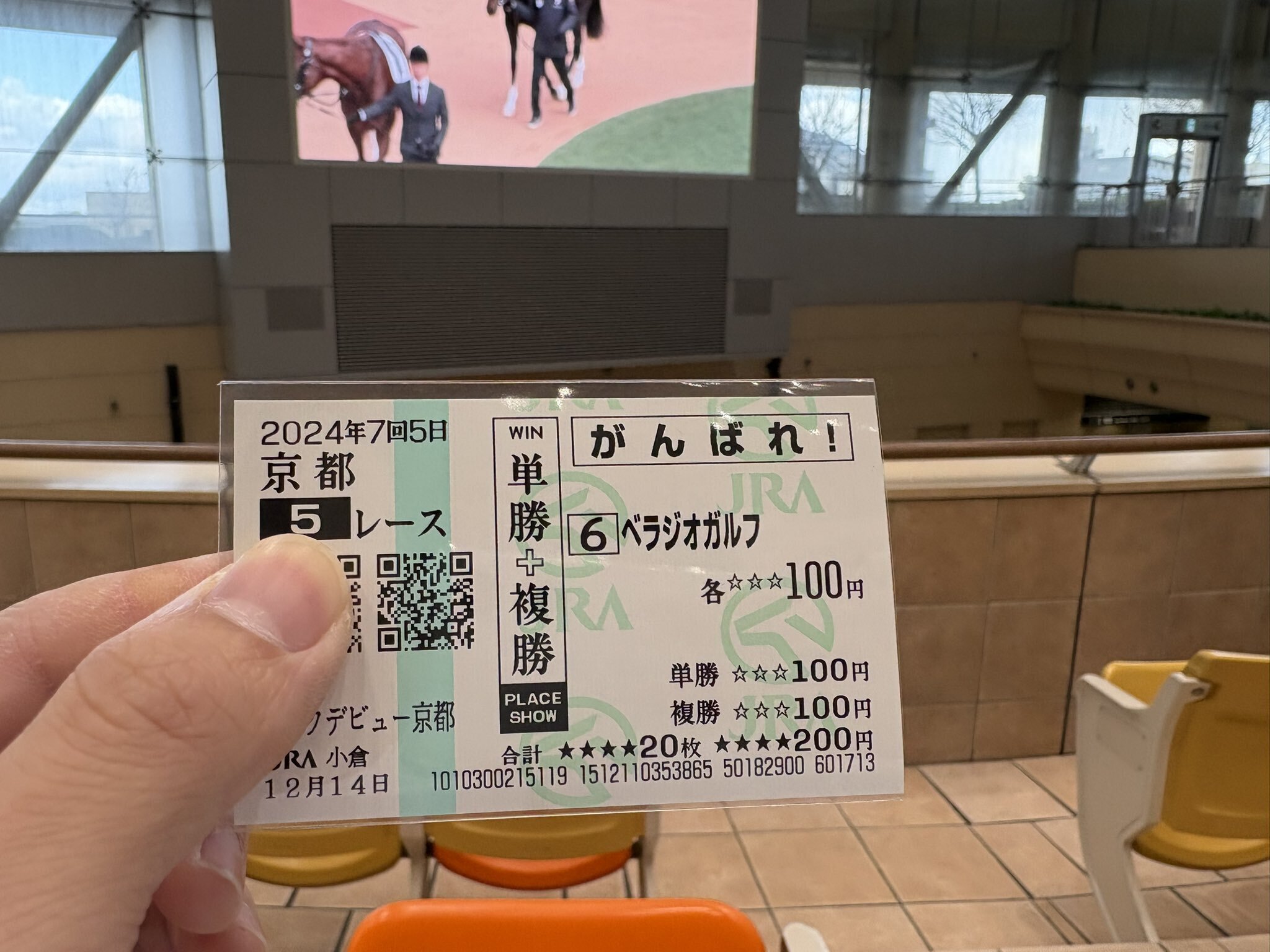 福2】競馬 複勝馬券 第49回宝塚記念 出走馬全14頭セット
