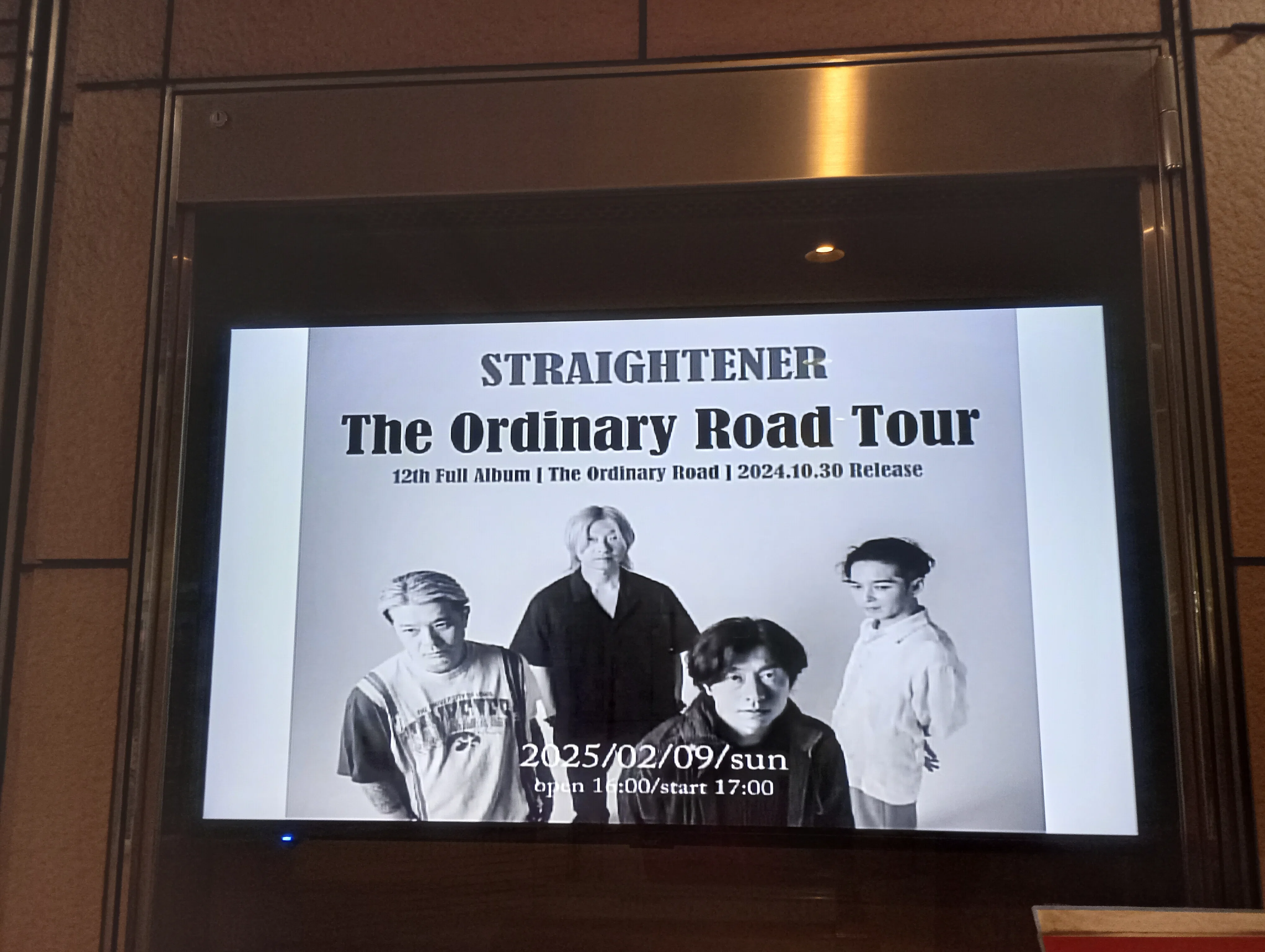 2025/02/09 STRAIGHTENER『The Ordinary Road Tour』 ＠ 大阪・なんば