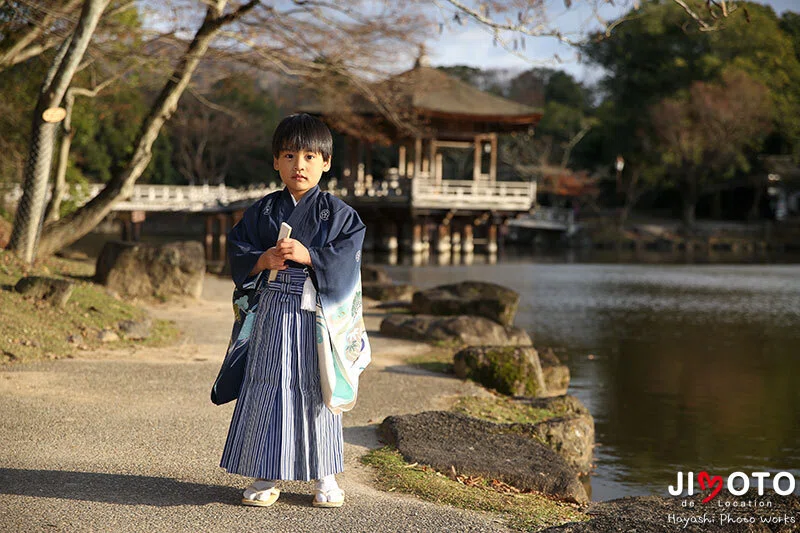 奈良公園で七五三ロケーションフォト