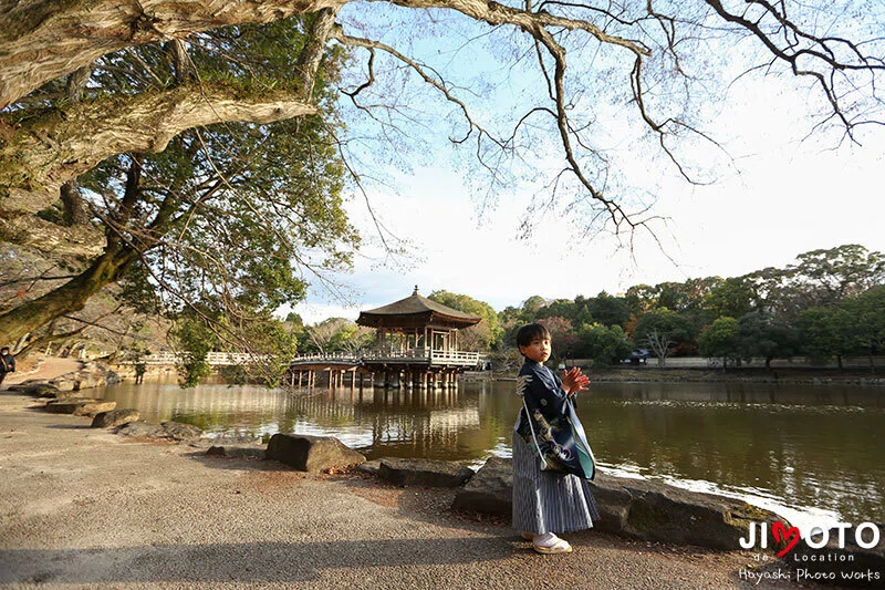 奈良公園で七五三ロケーションフォト