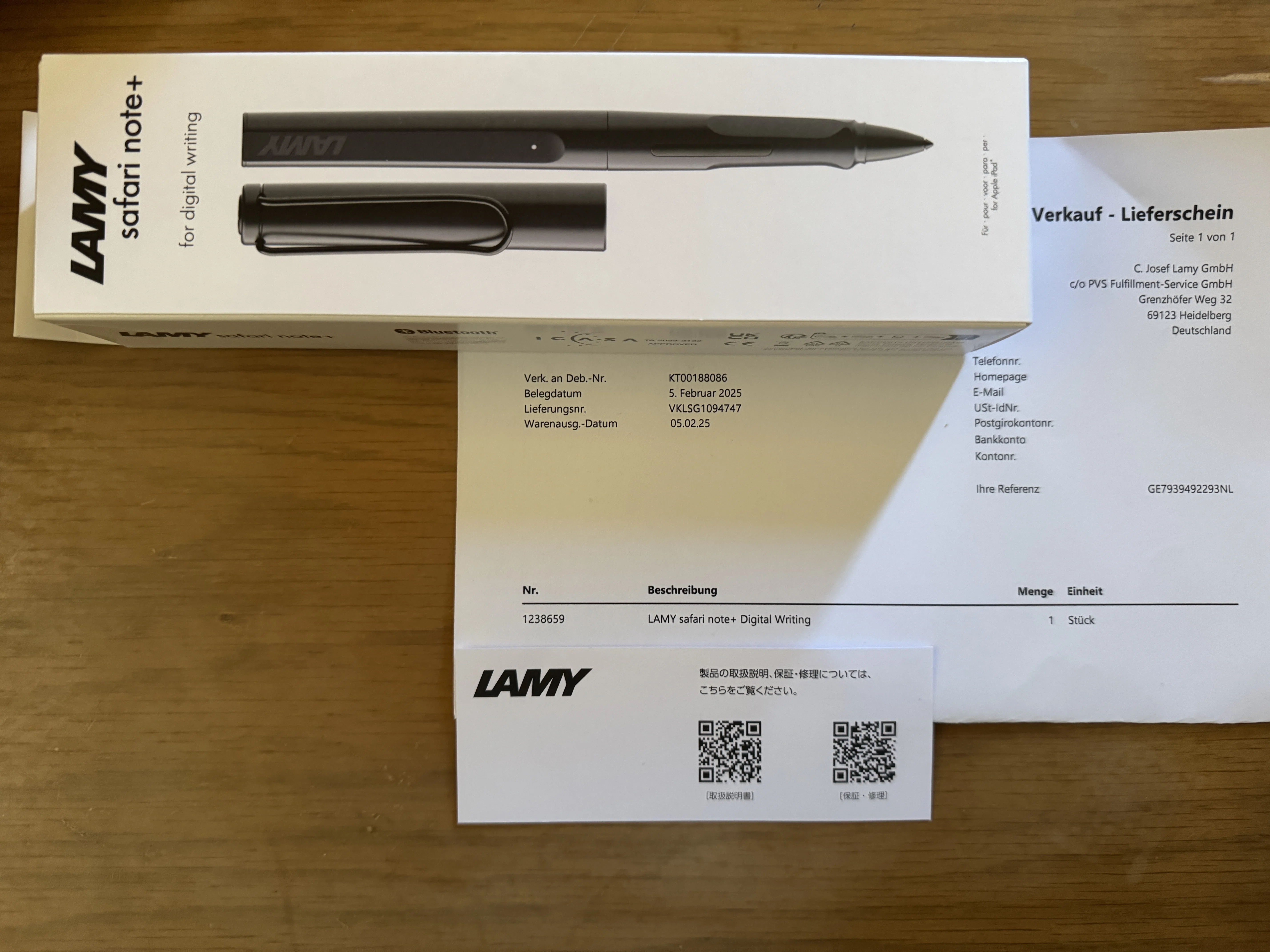 ドイツからLAMY safari note+が届いた｜サーシュ
