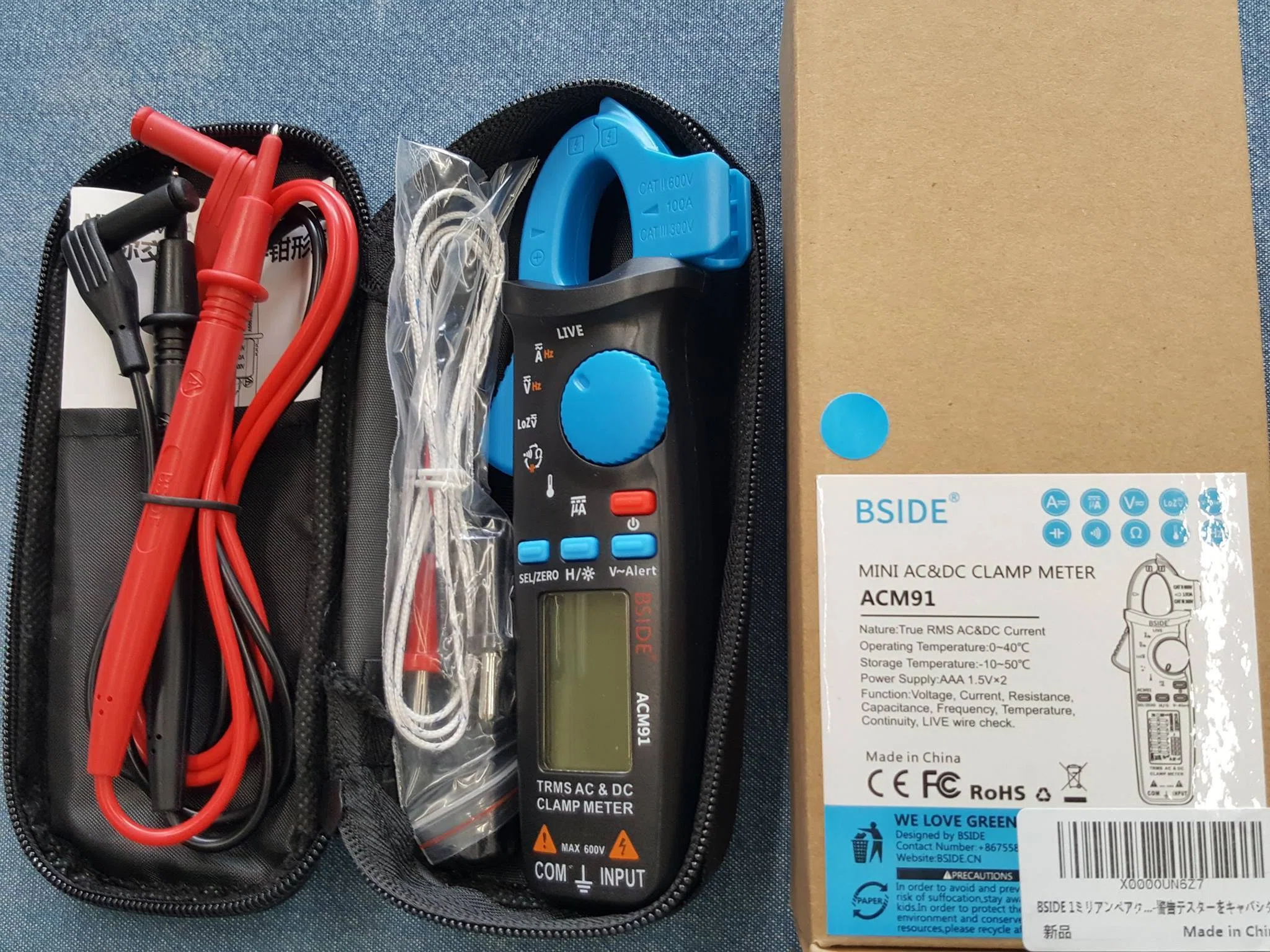 BSIDE 1ミリアンペアクランプメータ AMC91｜有)越谷電器