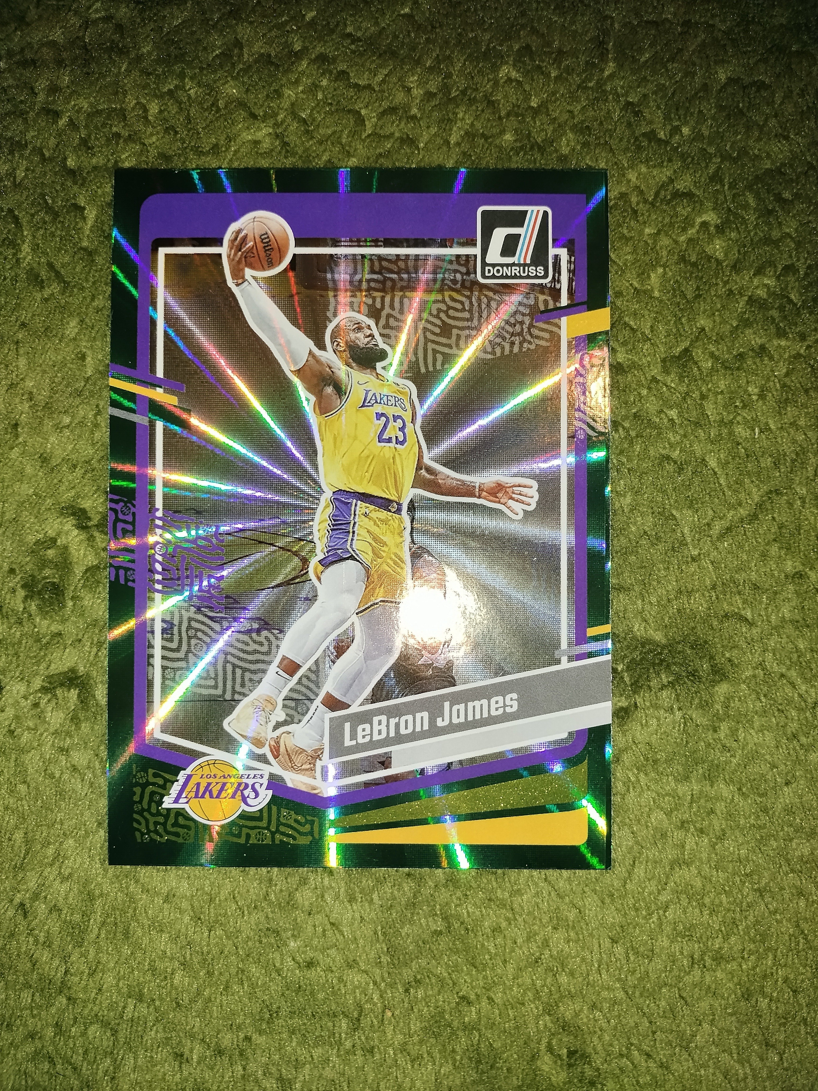 This Wembanyama, Jokic, and LeBron 1/1 Triple Logoman Card