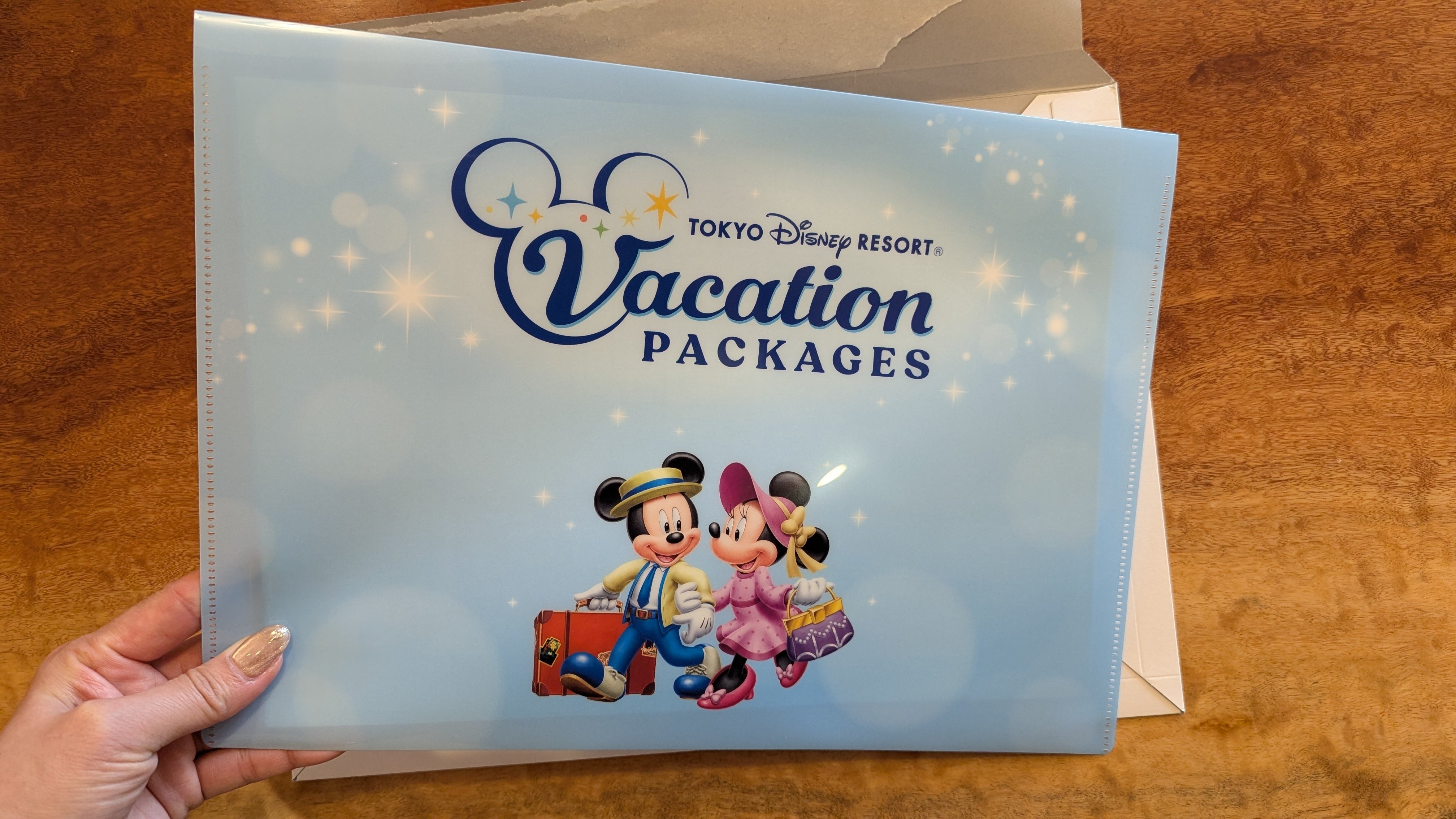 バケーションパッケージのキットが届く時期は旅程の およそ一週間前