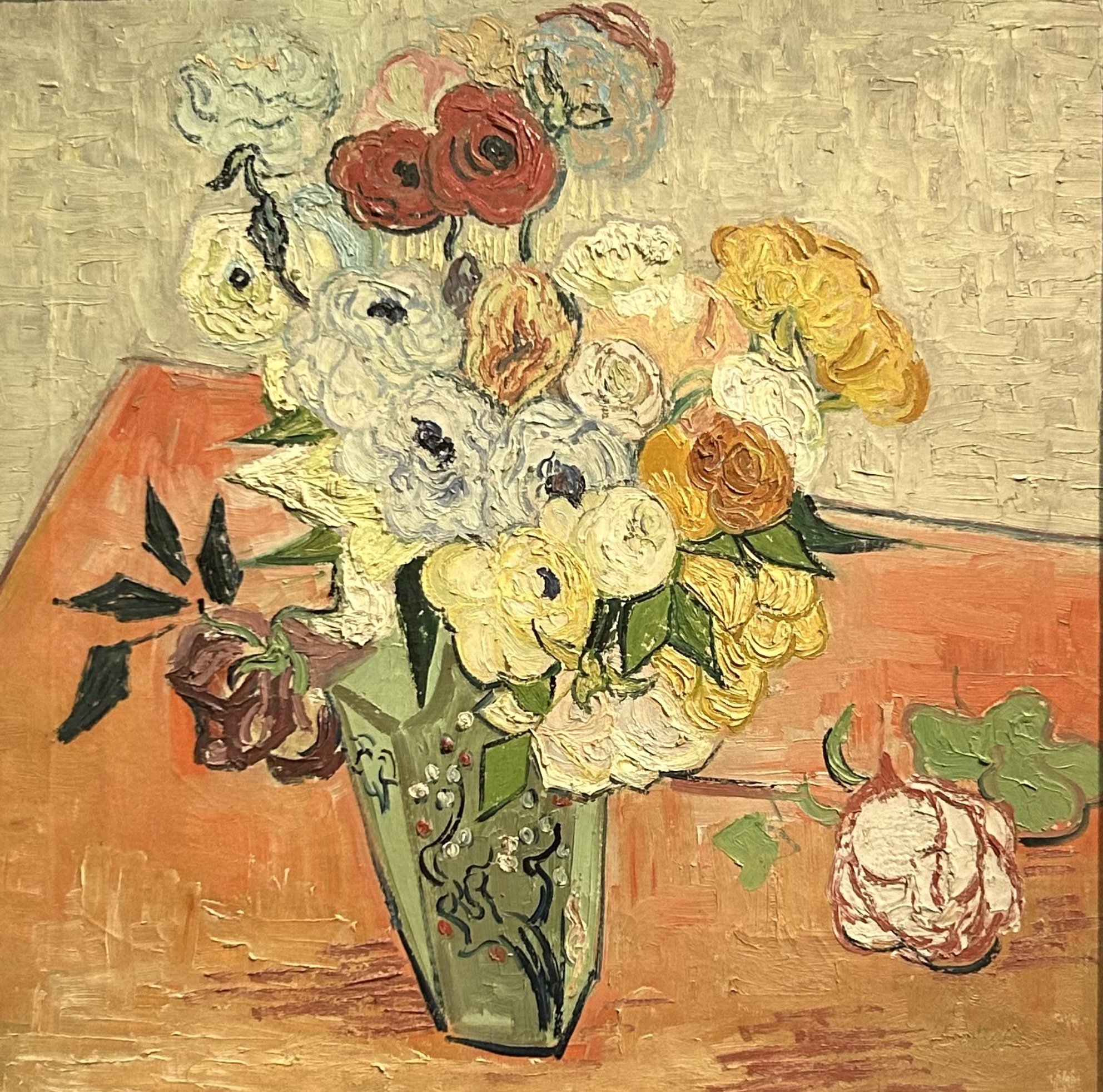 子供のためのオルセー美術館(174) オレンジの机のかどを描いて