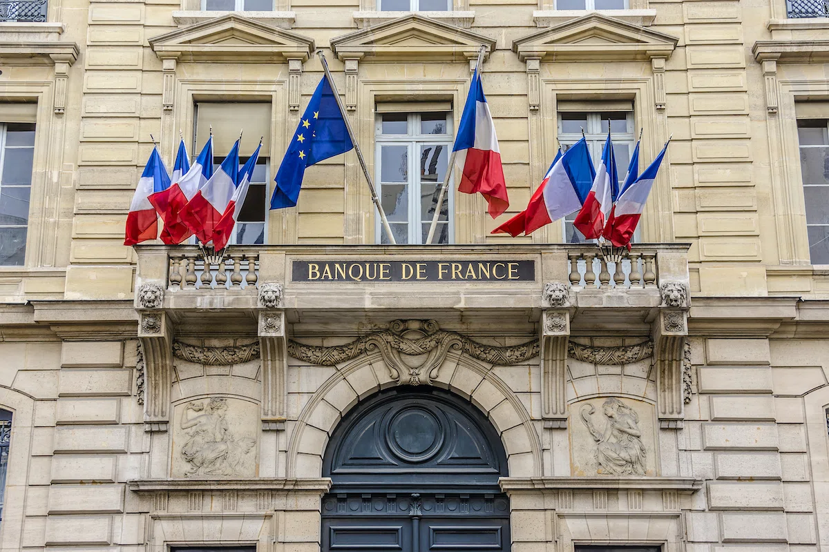 1800年設立のフランス銀行(Banque de France)