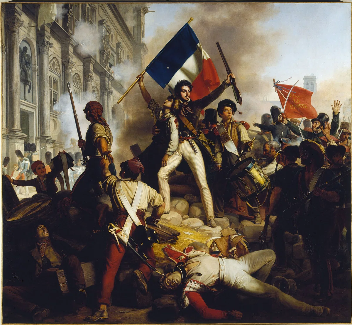 ブルボン朝が打倒されたフランス7月革命(1830年7月27日~29日)