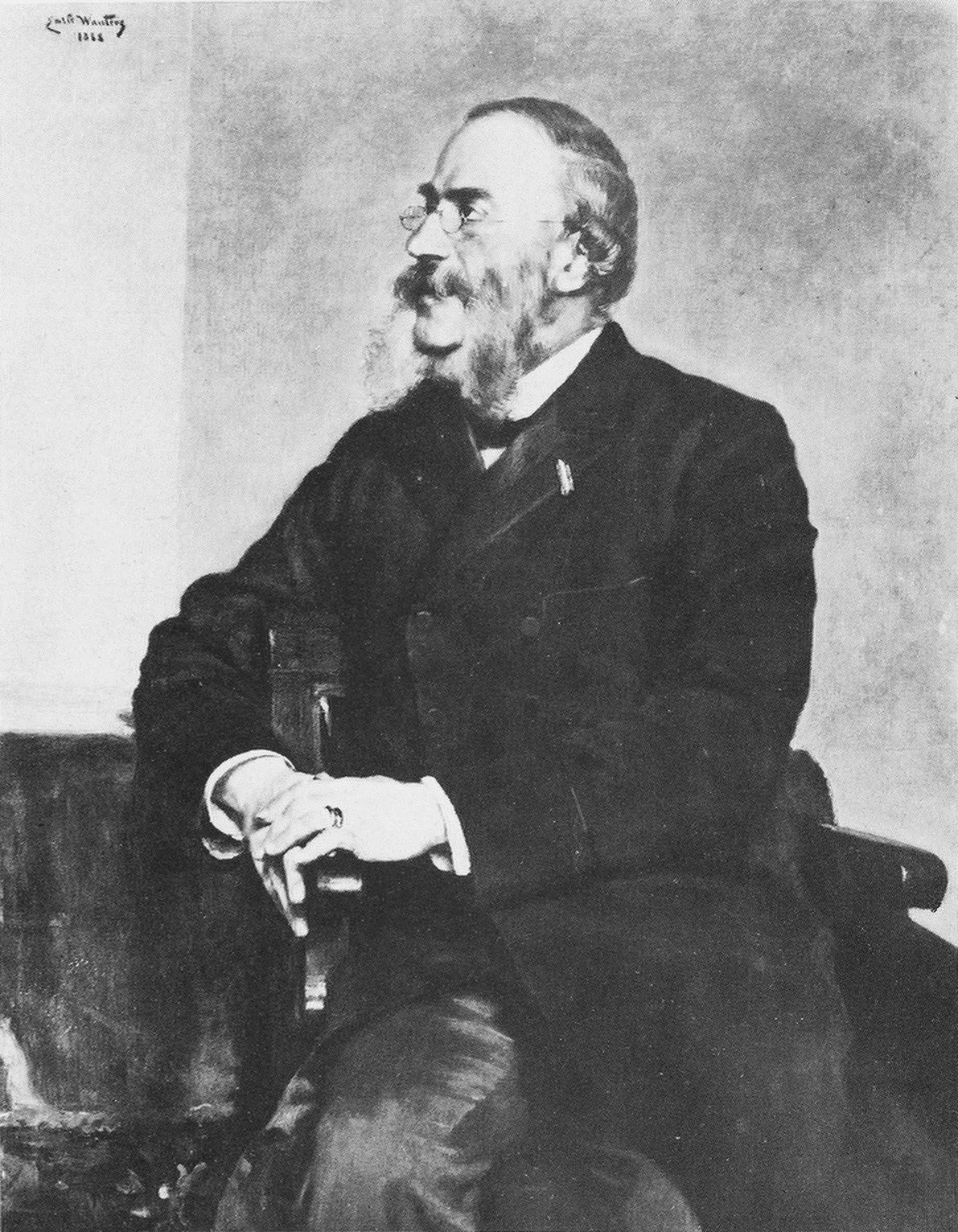 Ｓ.ブライヒレーダー銀行頭取のゲルソン・ブライヒレーダー（1822年 - 1893年）