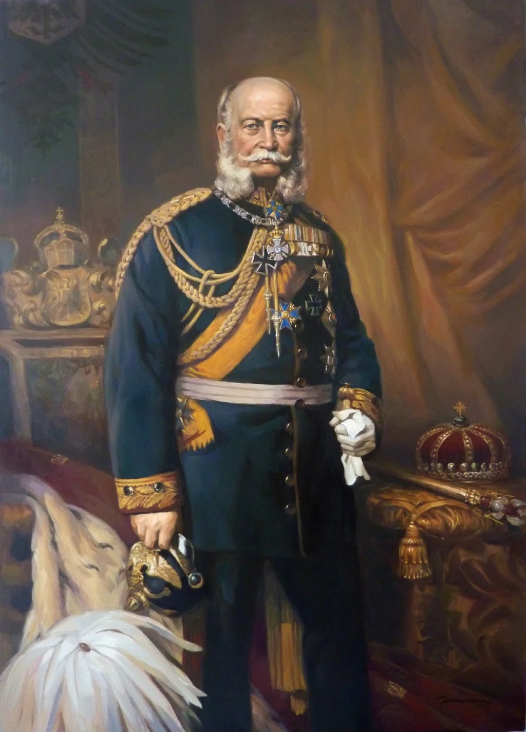 プロイセン国王 兼 ドイツ帝国初代皇帝　ヴィルヘルム１世（1797年 - 1888年）