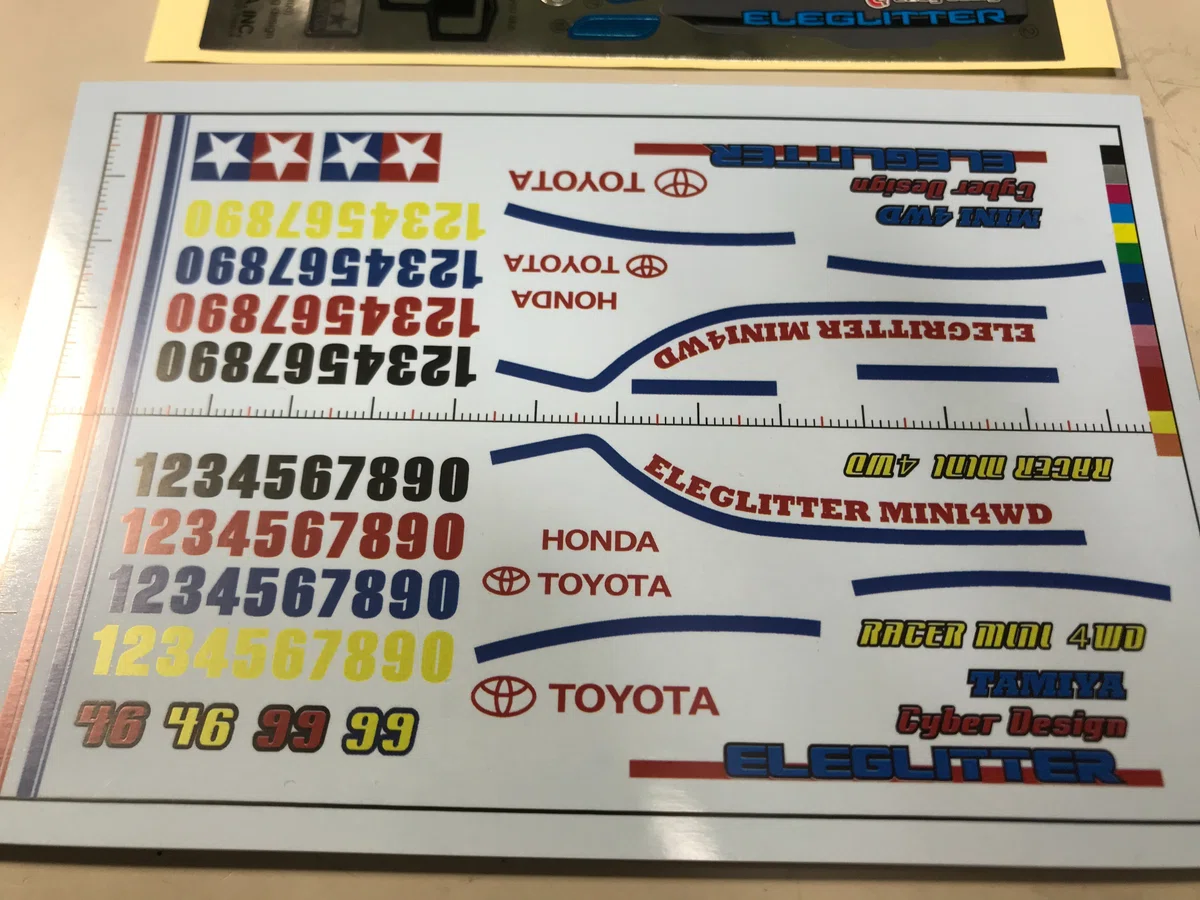 印刷して自作出来るデカールをミニ四駆で使ってみた|しろぽん