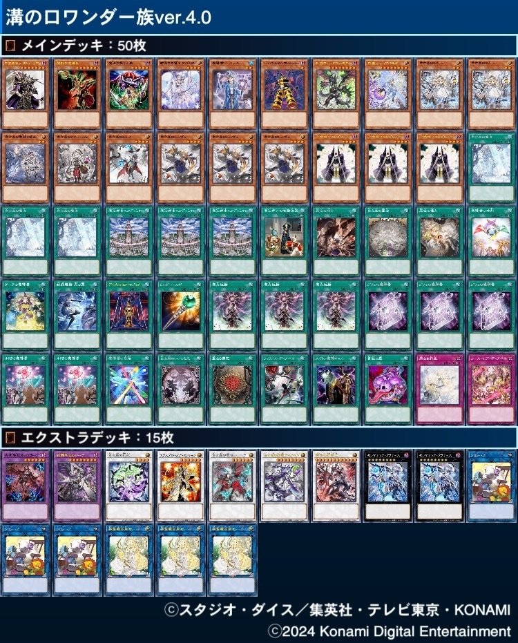 デッキ紹介: 溝の口ワンダー族 ver4.0｜ナポリタン国王